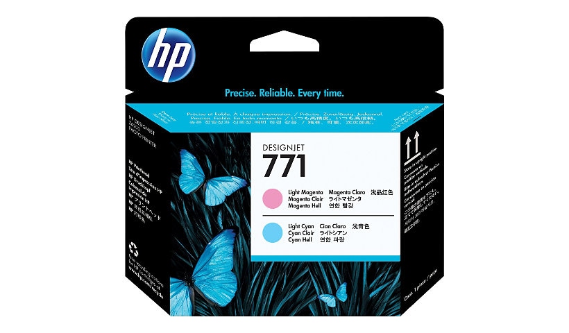 HP 771 (CE019A) Original Inkjet Printhead - Single Pack - Cyan - 1 Each