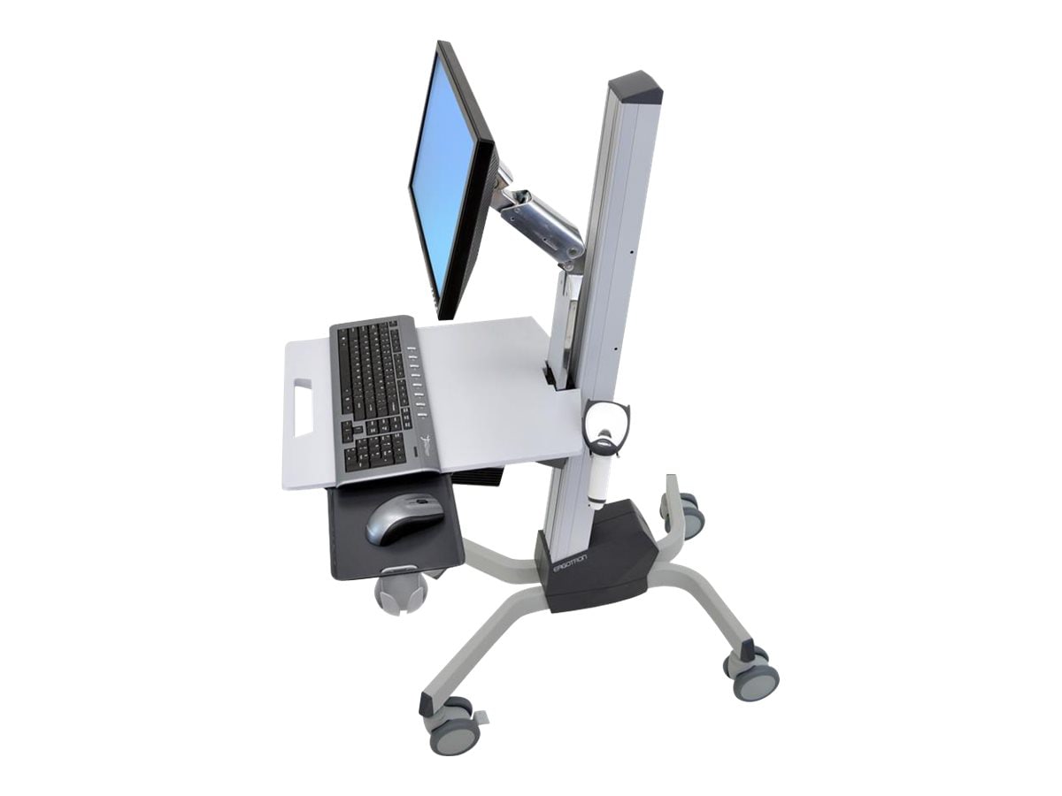 Ergotron Neo-Flex cart - Constant Force lift - for LCD display / keyboard / mouse / barcode scanner / CPU - two-tone