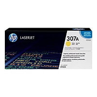 HP 307A (CE742A) Original Laser Toner Cartridge - Single Pack - Yellow - 1 Each