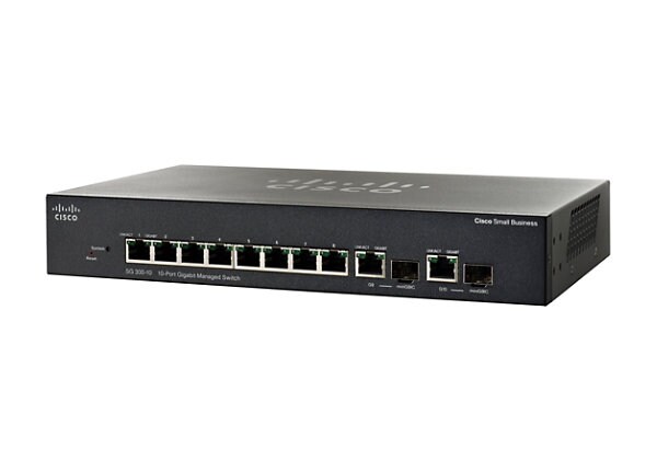 Cisco Small Business SG300-10 - switch - 10 ports - managed - rack-mountable