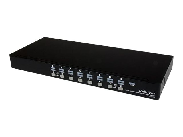 StarTech.com 16 Port 1U Rackmount USB KVM Switch Kit with OSD and Cables