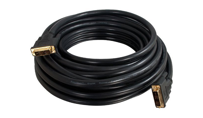 C2G 15ft Single Link DVI-D Video Cable - Pro Series - In-Wall CL2-Rated
