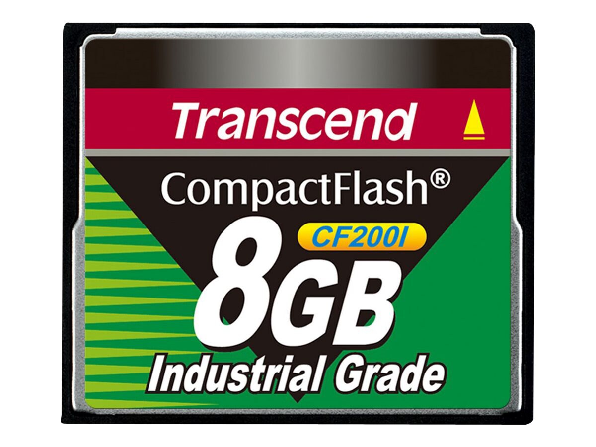 Transcend CF200I Industrial Grade - flash memory card - 8 GB - CompactFlash