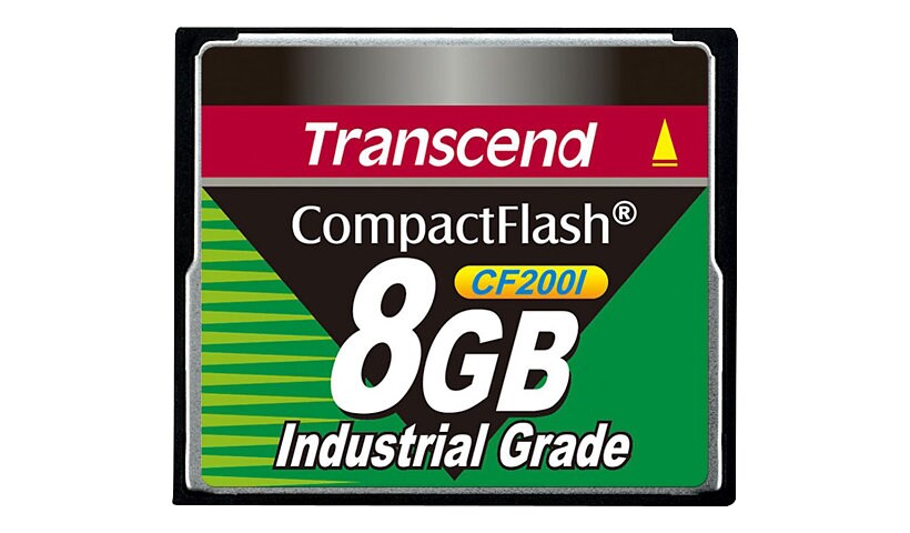 Transcend CF200I Industrial Grade - flash memory card - 8 GB - CompactFlash