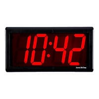 Inova OnTime ONT4BK-P - clock - electronic - wall mountable - 12.01 in x 5.98 in - black