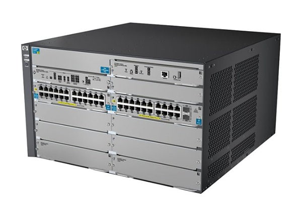 HPE 8206-44G-PoE+/2XG-SFP+ v2 zl Switch - switch - 44 ports - managed - rack-mountable - with HP E8200 zl Switch Premium