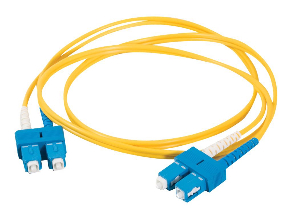 C2G 4m SC-SC 9/125 Duplex Single Mode OS2 Fiber Cable - Yellow - 13ft - patch cable - 4 m - yellow