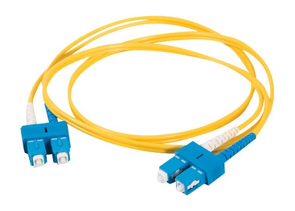 C2G 4m SC-SC 9/125 Duplex Single Mode OS2 Fiber Cable - Yellow - 13ft - patch cable - 4 m - yellow