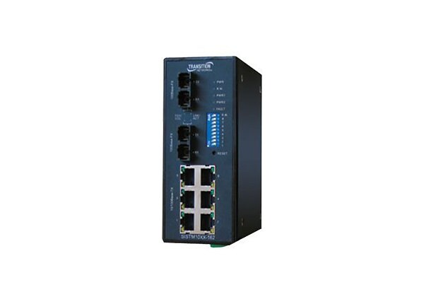 Transition Networks Managed Redundant Industrial Switch Extended Operating Temperature - switch - 6 ports - managed