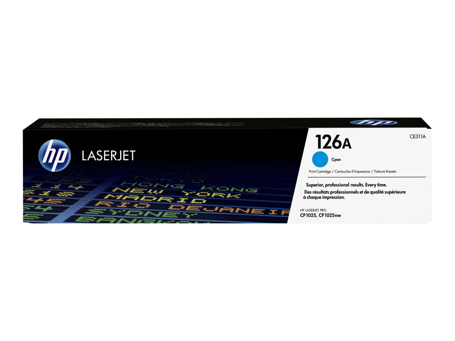 HP 126A (CE311A) Original Standard Yield Laser Toner Cartridge - Single Pack - Cyan - 1 Each