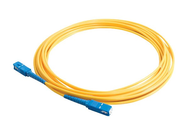 C2G 2m SC-SC 9/125 Simplex Single Mode OS2 Fiber Cable - Yellow - 6ft - patch cable - 2 m - yellow