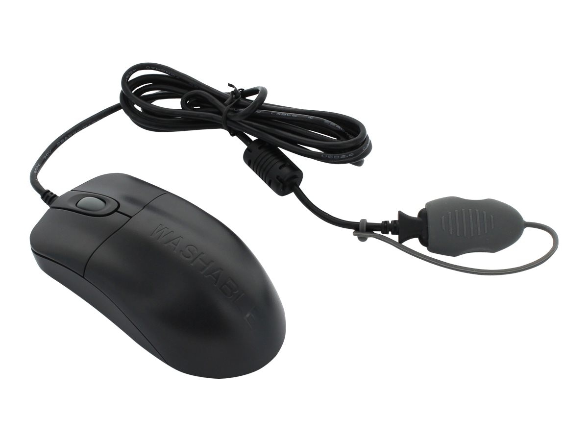 Seal Shield Medical Grade Washable Scroll Mouse STM042 - SILVER STORM