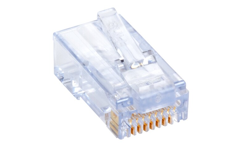 CONFEZIONE MULTIPLA 100 PEZZI PLUG RJ45 TIPO EZ PASSANTE PER CAVO ETHERNET  CAT.6