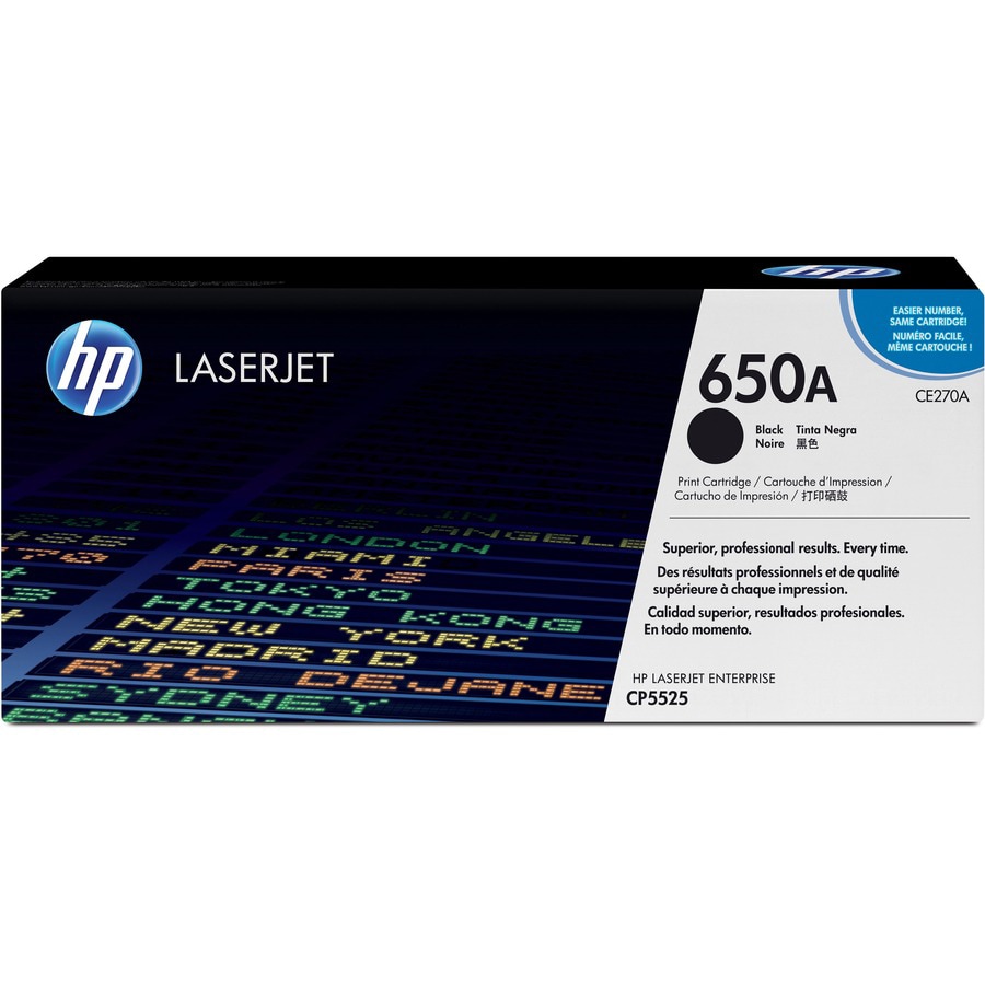 HP 650A Black Toner Cartridge