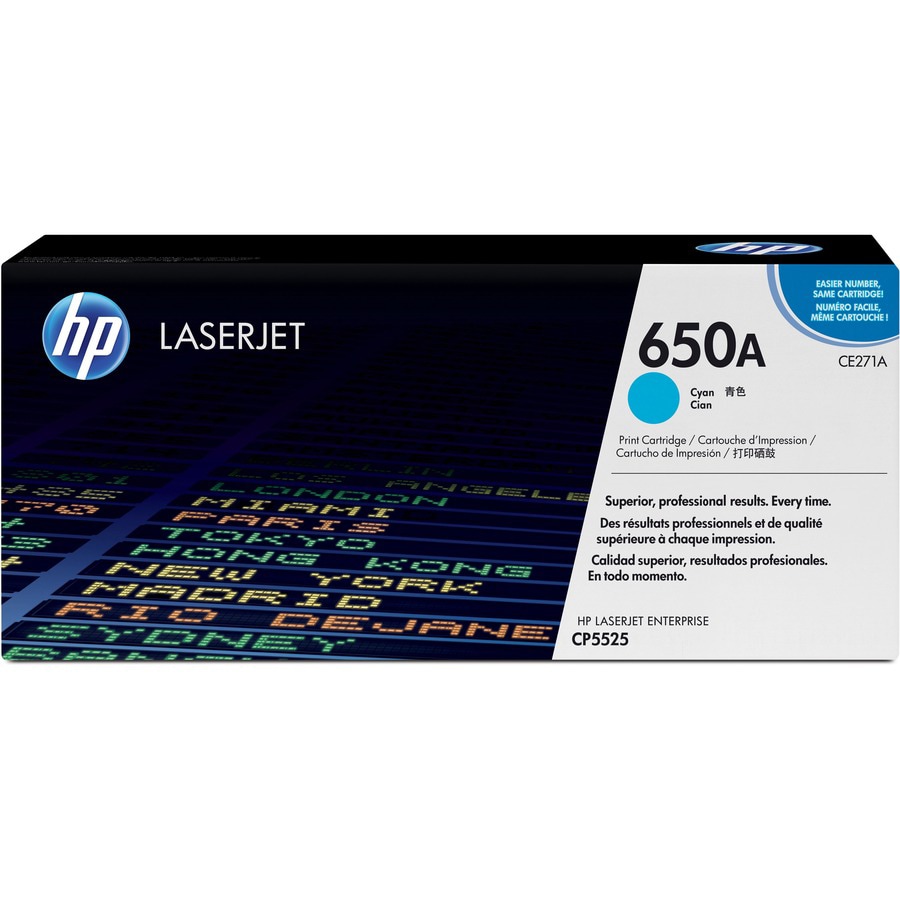 HP 650A Cyan Toner Cartridge