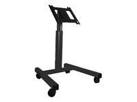 Chief Confidence Large 3' to 4' Monitor Mobile Cart - For 42-86 Inch Displays - Black