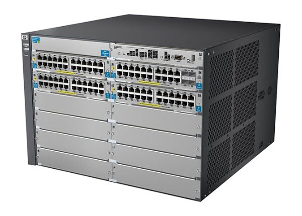 Aruba 5412-92G-PoE+-4G v2 zl - switch - 92 ports - managed - rack-mountable - with HP 5400 zl Switch Premium License