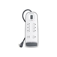 Belkin 8-outlet Surge Protector with 6 ft Power Cord with Telephone Protection - surge protector - 1.875 kW