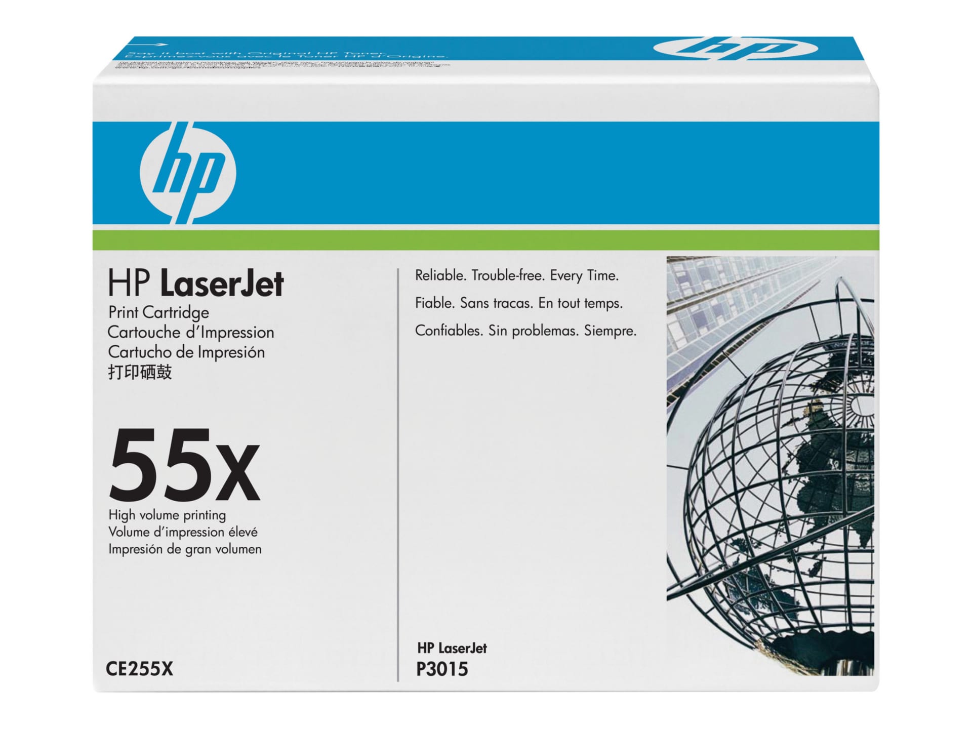 HP 55X (CE255XD) Original Laser Toner Cartridge - Dual Pack - Black - 2 / Carton