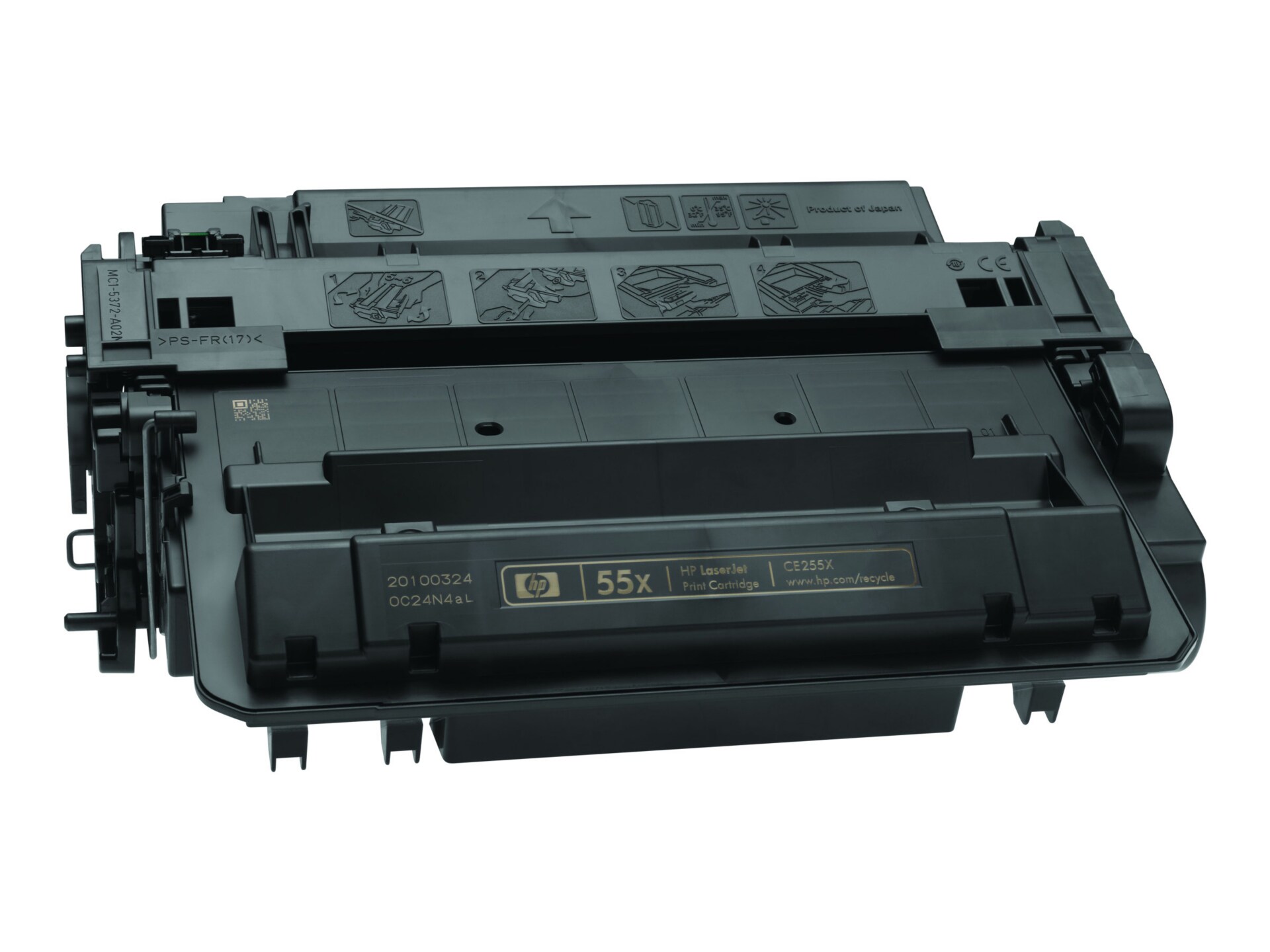 Thumbnail 4 of 26 for HP 55X (CE255XD) Original Laser Toner Cartridge - Dual Pack - Black - 2 / Carton