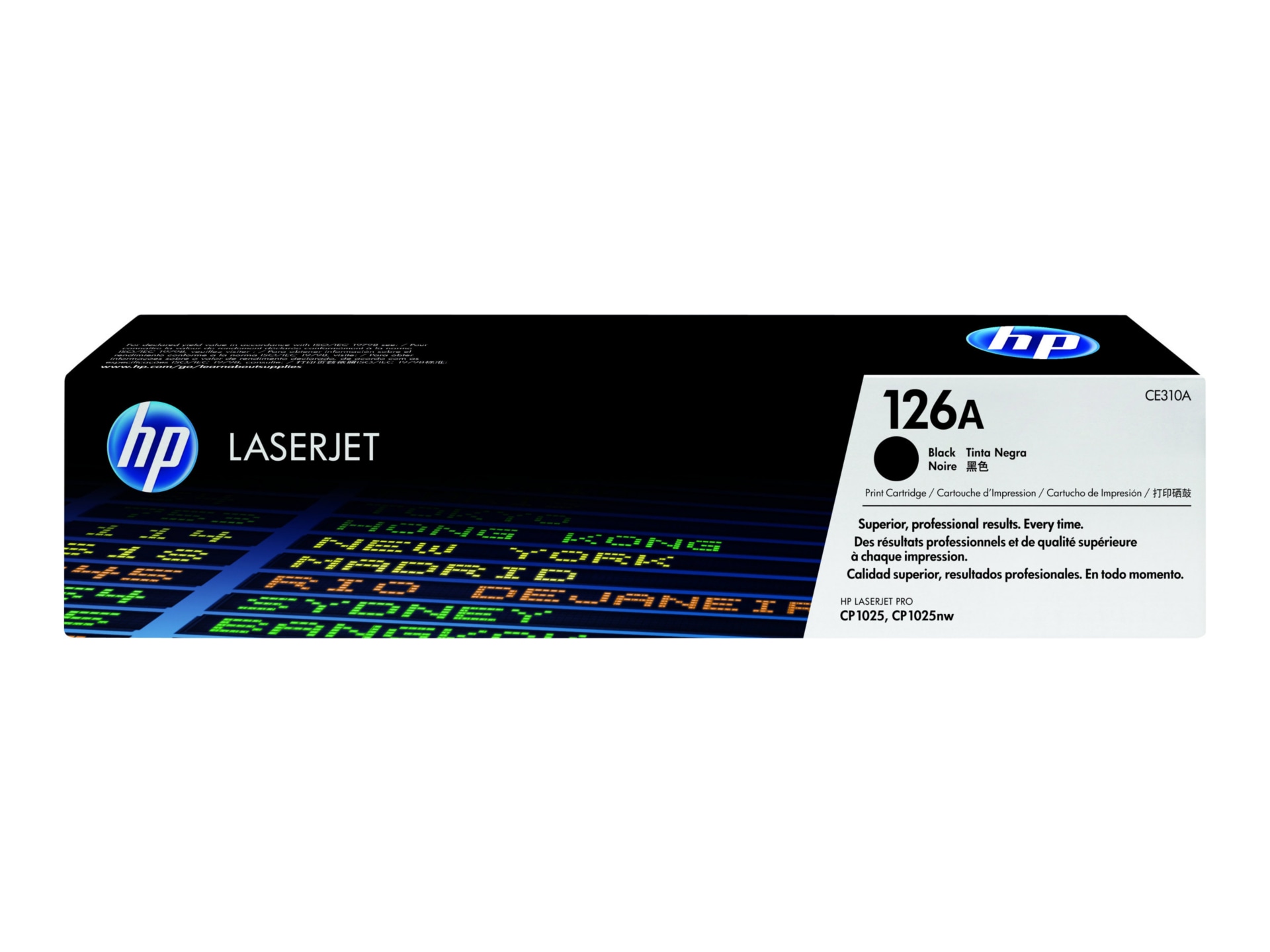 HP 126A (CE310A) Original Standard Yield Laser Toner Cartridge - Single Pac