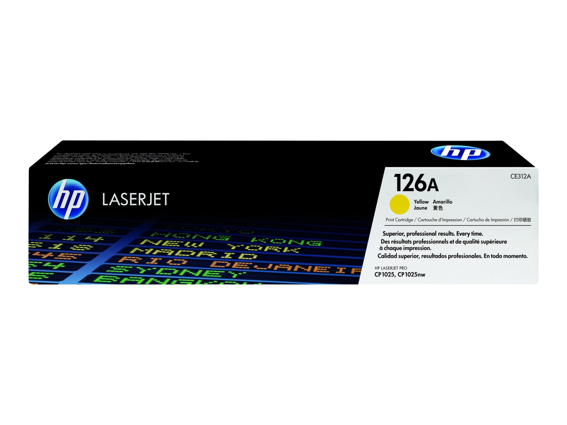 HP 126A (CE312A) Original Standard Yield Laser Toner Cartridge - Single Pack - Yellow - 1 Each
