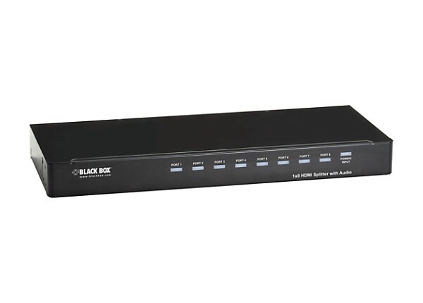 Black Box 1x8 Splitter - video/audio splitter - 8 ports - AVSP-HDMI1X8 - Audio & Video Cables - CDW.com