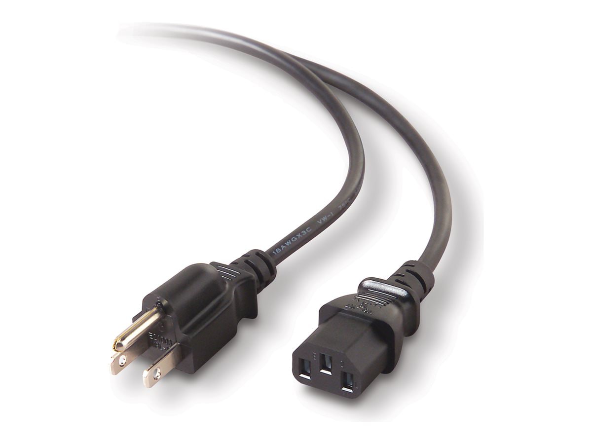 Belkin - power cable - NEMA 5-15 to power IEC 60320 C13 - 3 ft