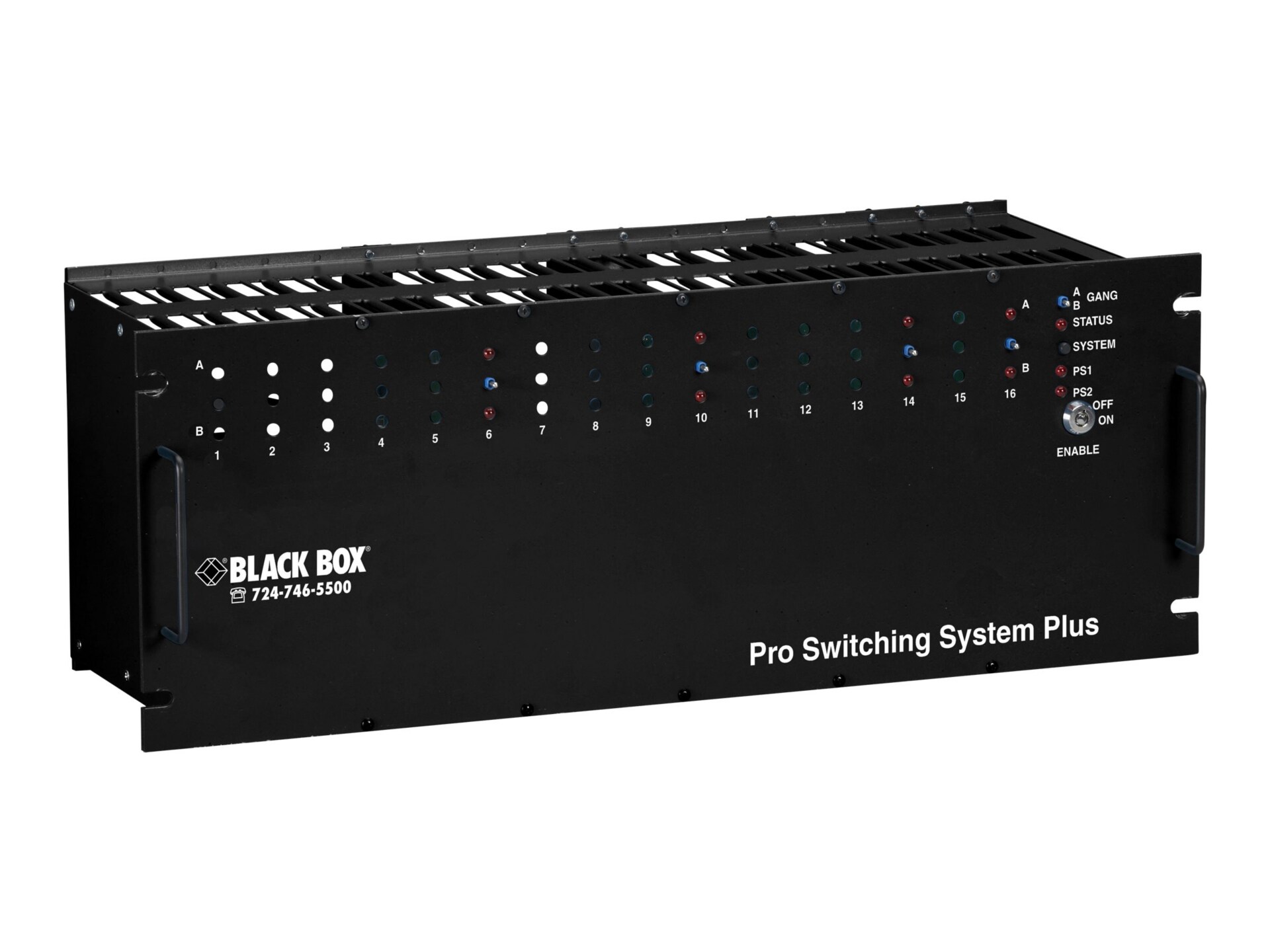 Black Box Pro Switching System Plus - modular expansion base - rack-mountable - TAA Compliant