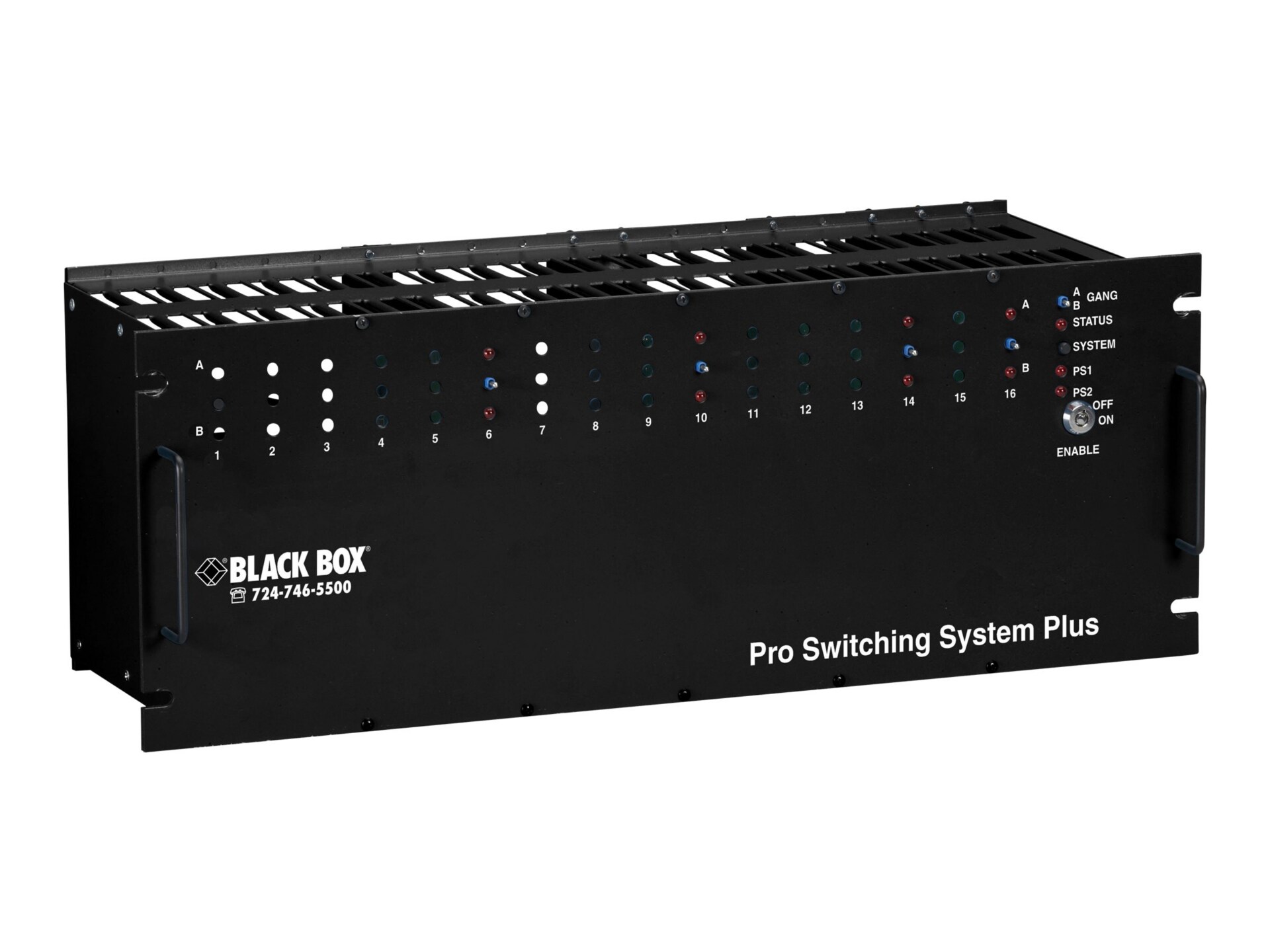 Black Box Pro Switching System Plus - modular expansion base - rack-mountab