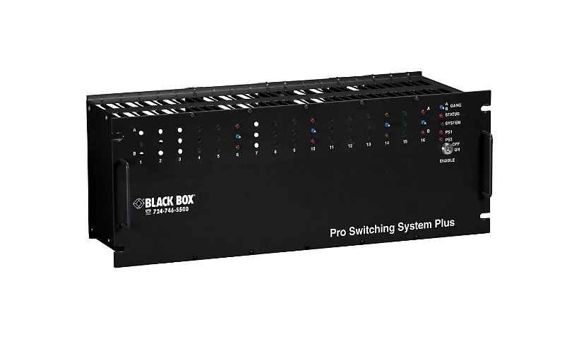 Black Box Pro Switching System Plus - modular expansion base - rack-mountable - TAA Compliant