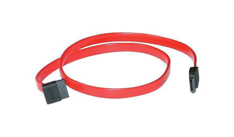 C2G 7-pin 180° to 90° 1-Device Serial ATA Cable - SATA cable - 1 ft