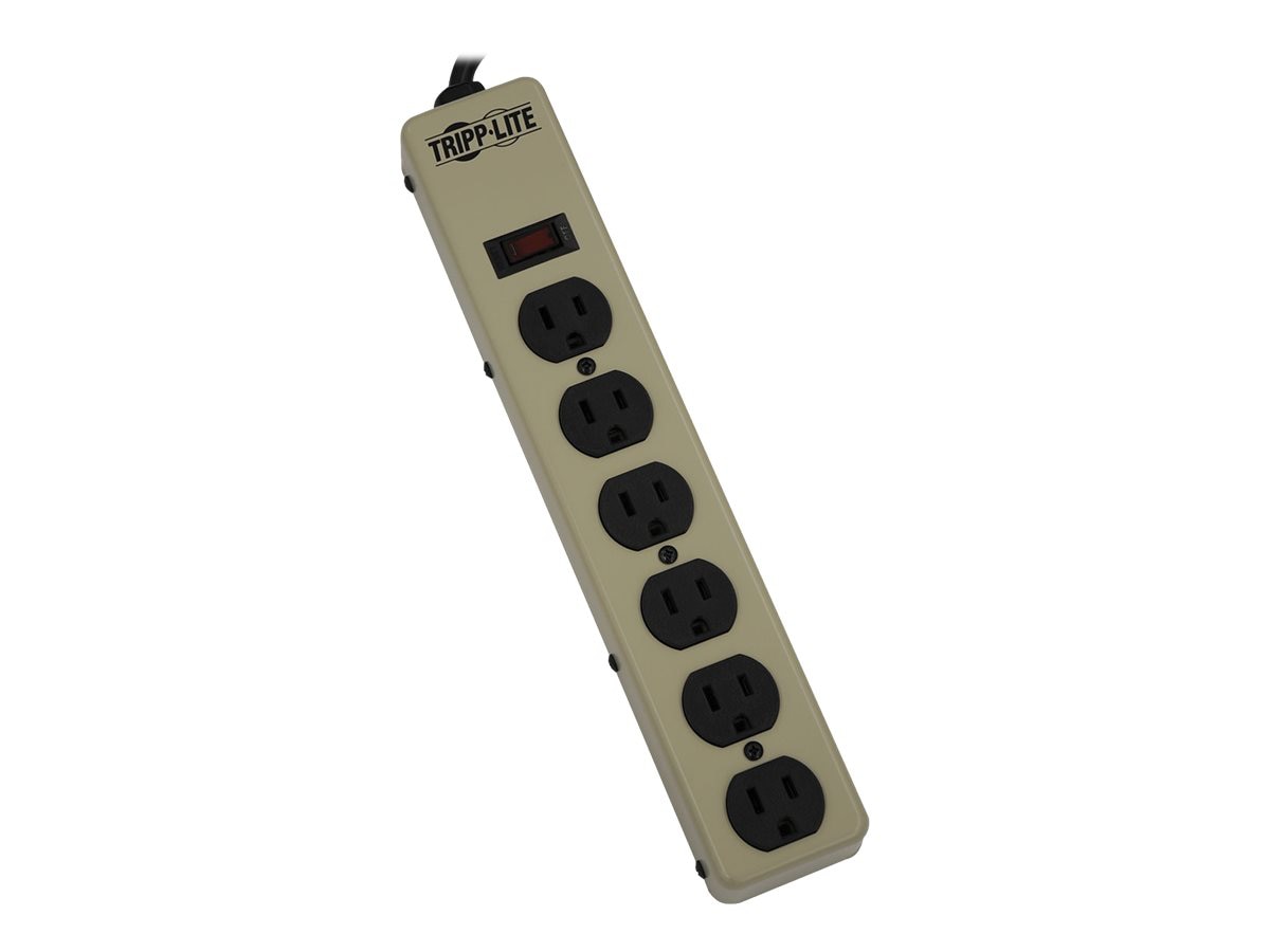 Tripp Lite Waber Power Strip Metal 5-15R 6 Outlet 5-15P 6' Cord - power distribution strip