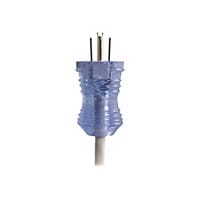 C2G 10ft Hospital Grade Power Cord - 16 AWG, 5-15P to IEC320C13, Clear/Gray