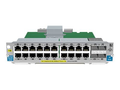 HPE 20-port Gig-T PoE+/4-port SFP v2 zl Module - expansion module