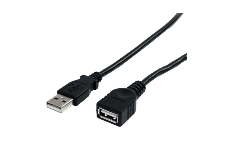 Agent Indflydelsesrig Tidsserier StarTech.com 10 ft Black USB 2.0 Extension Cable A to A - M/F -  USBEXTAA10BK - USB Cables - CDW.com