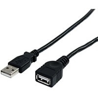 StarTech.com 3 ft Black USB 2.0 Extension Cable A to A - M/F