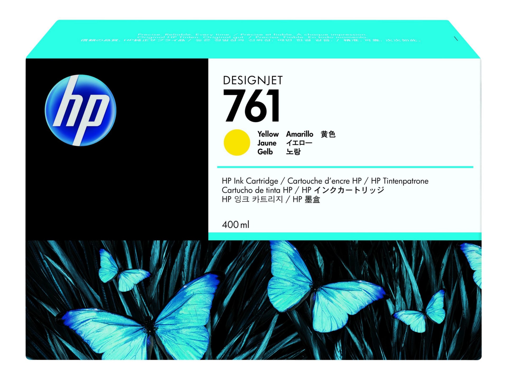HP 761, (CM992A) Yellow Original Ink Cartridge