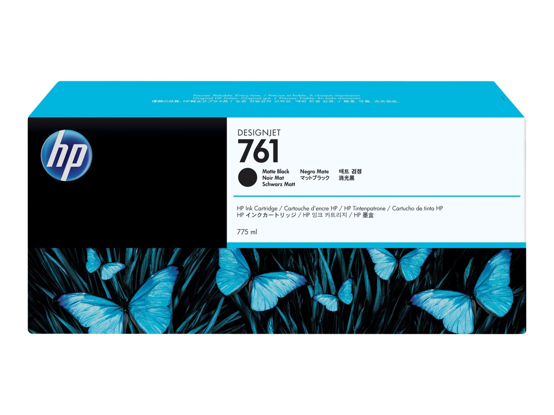 HP 761 (CM997A) Original Inkjet Ink Cartridge - Single Pack - Matte Black -