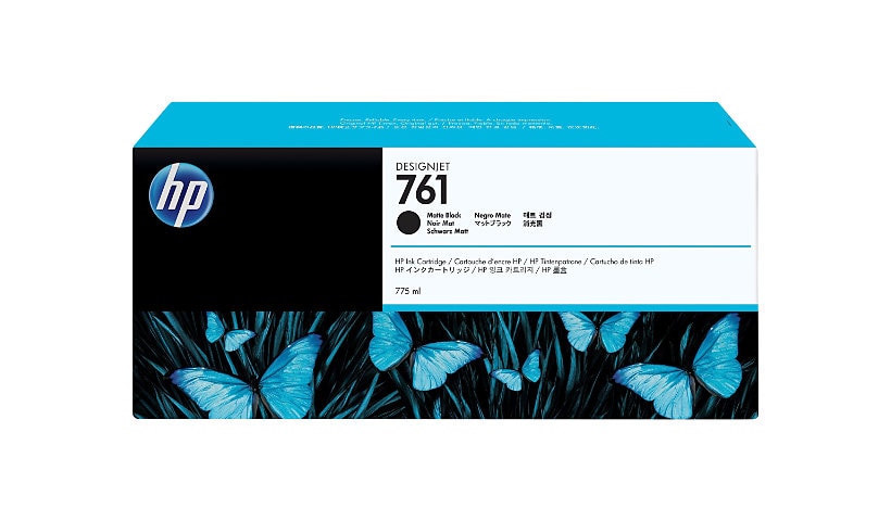 HP 761 (CM997A) Original Inkjet Ink Cartridge - Single Pack - Matte Black - 1 Each