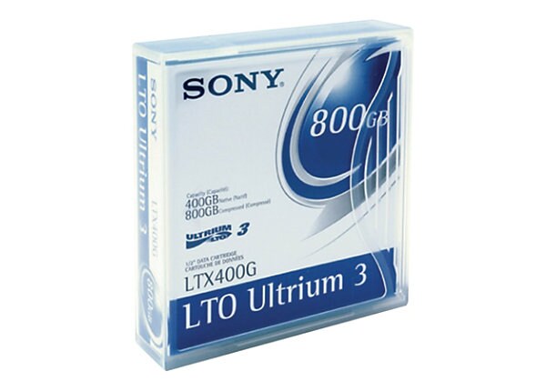Sony LTX-400G - LTO Ultrium 3 x 20 - 400 GB - storage media