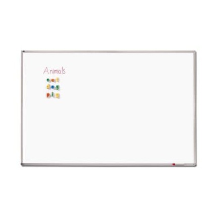 Quartet Connectables Modular System, Magnetic Porcelain Whiteboard, 4'x4'