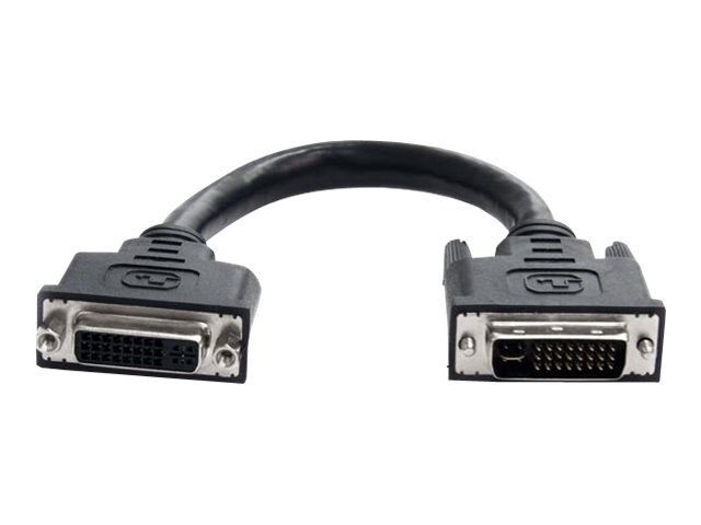 StarTech.com 6in DVI-I Dual Link Digital Analog Port Saver Extension Cable - DVI extension cable - 15.2 cm