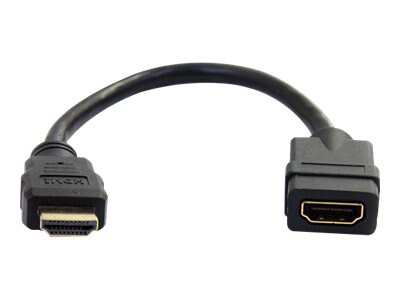 StarTech.com 6in HDMI Extension Cable,4K 30Hz UHD HDMI Port Saver M/F