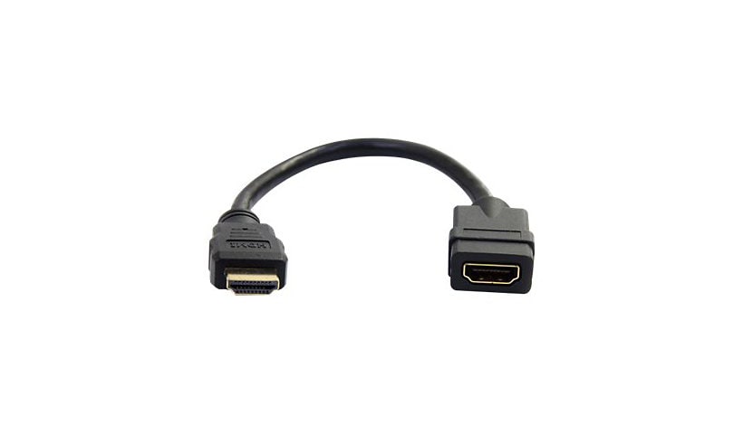 StarTech.com 6in HDMI Extension Cable, Short HDMI Cable Extender Male to Female, 4K UHD HDMI Port Saver M/F, HDMI 1.4,