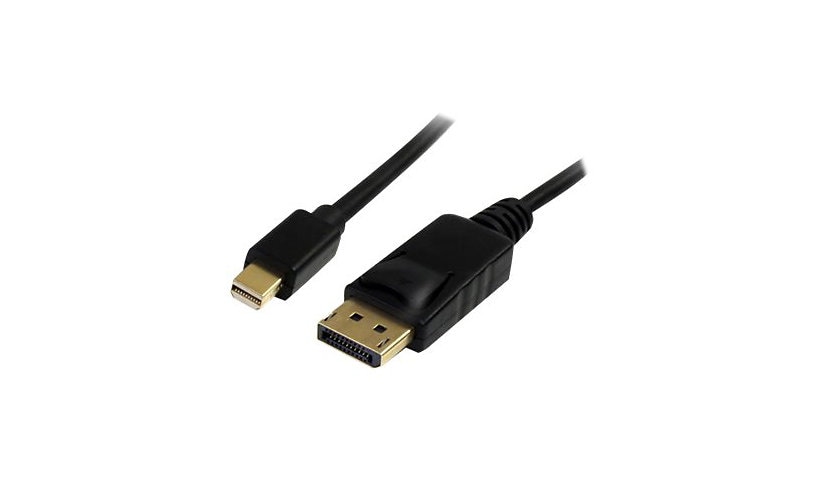 StarTech.com 10ft (3m) Mini DisplayPort to DisplayPort 1.2 Cable, 4K x 2K mDP to DisplayPort Adapter Cable, Mini DP to