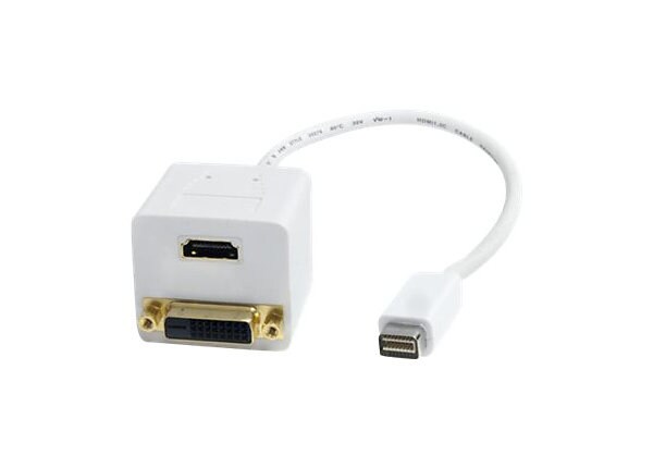 StarTech.com Mini DVI to DVI-D & HDMI Splitter Cable - video splitter - HDMI / DVI - 30 cm