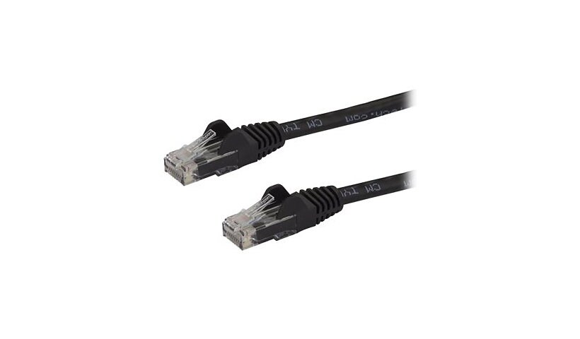 StarTech.com 100ft CAT6 Ethernet Cable - Black Snagless Gigabit - 100W PoE UTP 650MHz Category 6 Patch Cord UL Certified