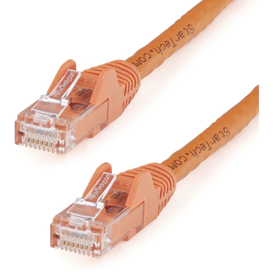 StarTech.com CAT6 Ethernet Cable 10' Orange 650MHz PoE Snagless Patch Cord