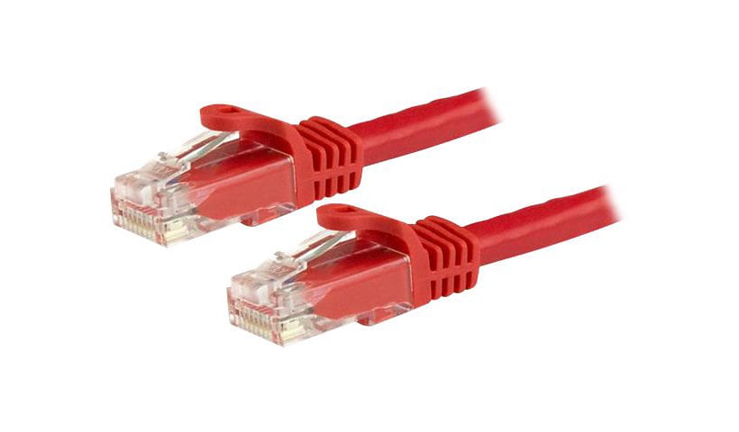 StarTech.com 10ft CAT6 Ethernet Cable - Red Snagless Gigabit - 100W PoE UTP 650MHz Category 6 Patch Cord UL Certified